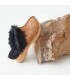 Γυναικεία ταμπά σαμπό τσόκαρα, με οικολογική γούνα| by TESSERA®