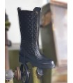 Γυναικείες καπιτονέ αδιάβροχες μπότες Tessera® σε μαύρο χρώμα