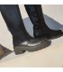 Γυναικείες μαύρες δερμάτινες μπότες by Tessera®